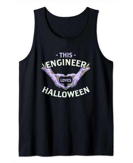 This Engineer Loves Halloween Engineering Zombie Builder Tank Top