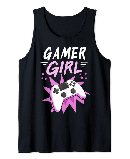 Gamer Girl Gaming Streaming Video Games Tank Top
