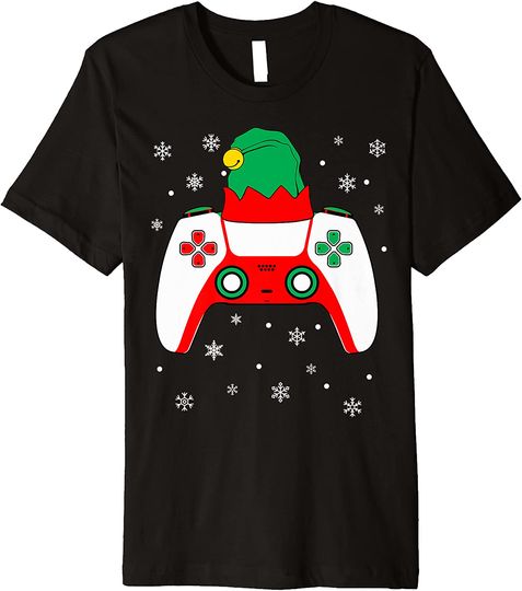 Christmas Elf Game Controller Funny T-Shirt
