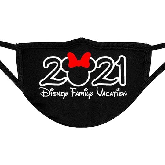 Matching Family Disney Magic Kingdom Mouse Vacation Face Mask