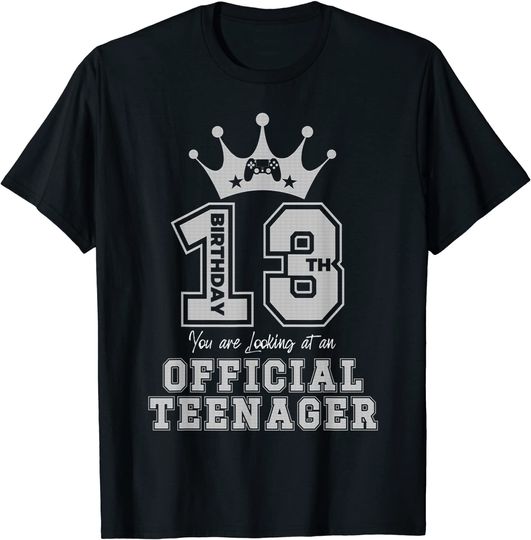  Teenager 13 Years Old 13th Birthday Gamer T-Shirt