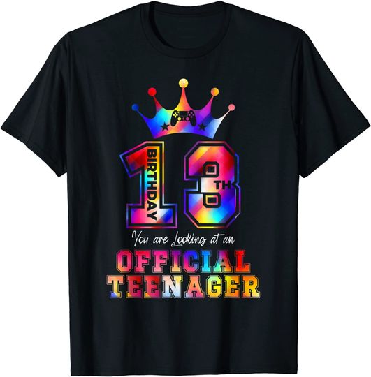  Teenager 13 Years Old 13th Birthday Gamer T-Shirt