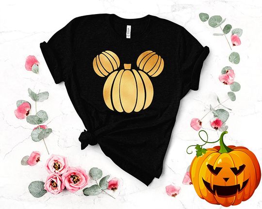 Fall Pumpkin Custom Shirt Add Any Text Shirts Mickey Shirt For Women Autumn Halloween Partying Thanksgiving 2