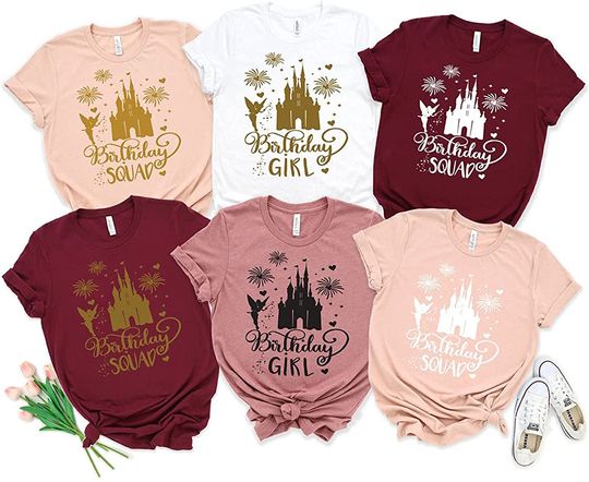 Birthday Girl With Castle Matching Family Disney T Shirt