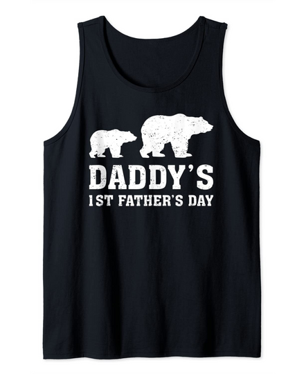 Bear Lover Daddy 1st Fathers Day Tank Top