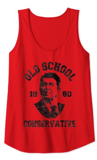 Republican Old School Conservative Ronald Reagan 1980 Tank Top