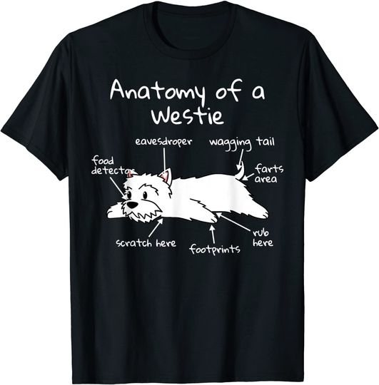 Anatomy Of A West Highland White T Shir