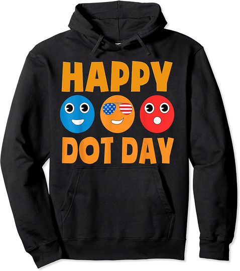 Happy International Dot Day Cute Colorful Dot Pullover Hoodie
