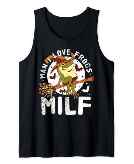 MILF Man I Love Frogs Halloween Tank Top