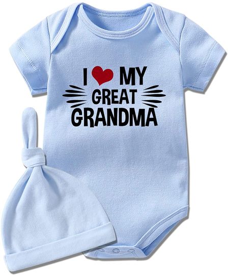 I Love My Great Grandma Baby Bodysuit