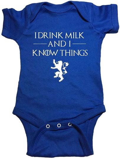 I Drink Milk And I Know Thing Baby Bodysuit