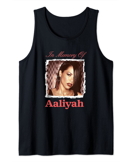 Aaliyah Eyes Closed Tank Top