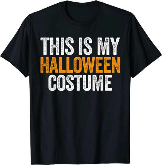 Vintage This Is My Halloween Costume Apparel Retro T-Shirt