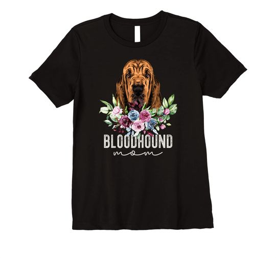 Bloodhound Shirt Gifts Dog Mom Premium T-Shirt