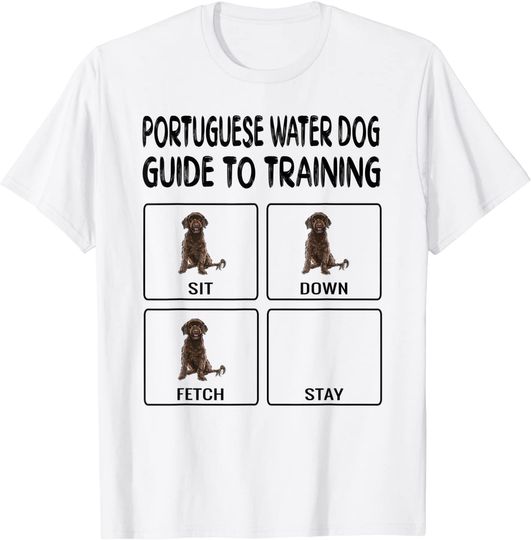 Portuguese Water Dog Guide To Training Dog Obedience T-Shirt