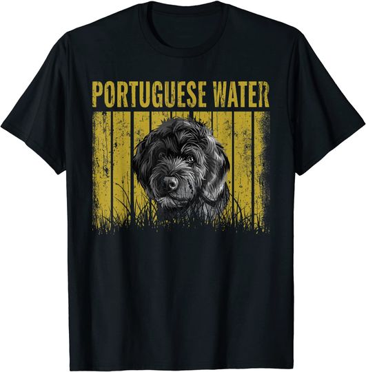 Retro Portuguese Water Dog Vintage T-Shirt