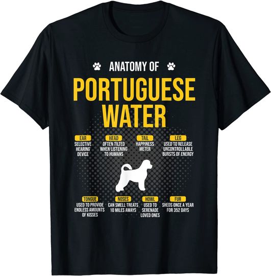 Anatomy Of Portuguese Water Dog T-Shirt