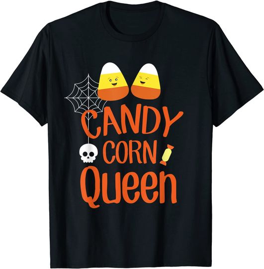 Candy Corn Queen Cute Halloween T-Shirt