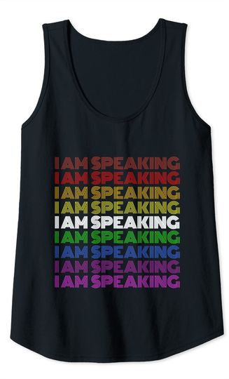 I Am Speaking Rainbow Pride Tank Top