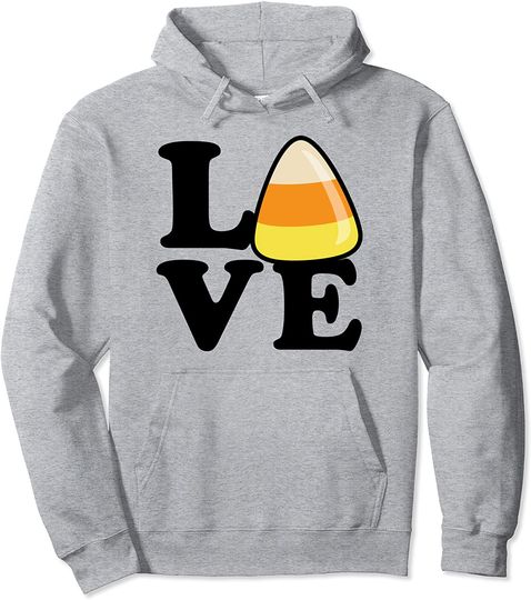 Love Candy Corn Cute Funny Halloween Pullover Hoodie