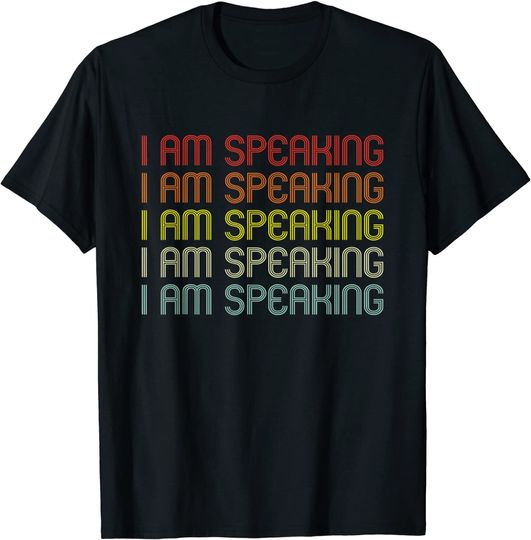 I Am Speaking Funny Kamala Harris Joe Biden Vintage T-Shirt