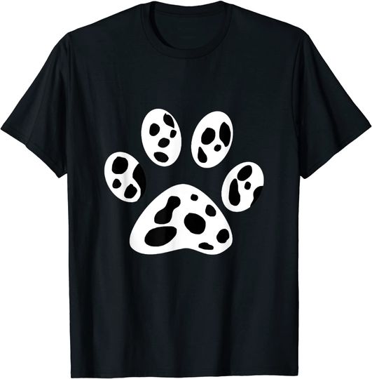 Dalmatian Dog Paw Pattern Dalmatians Puppy Breeder T-Shirt