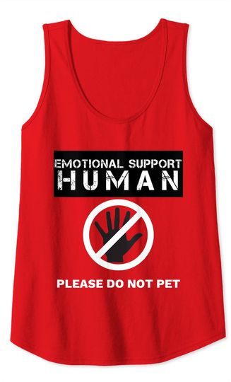 Emotional Support Human Halloween Costume Shirt Tank Top