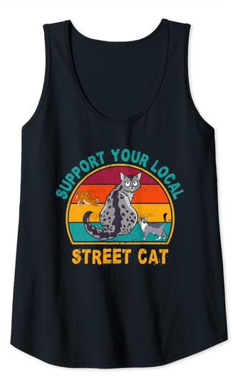 Support Your Local Street Cat Tank Top