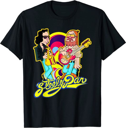 Vintage Steelys Funny Art Dan Band Music T-Shirt