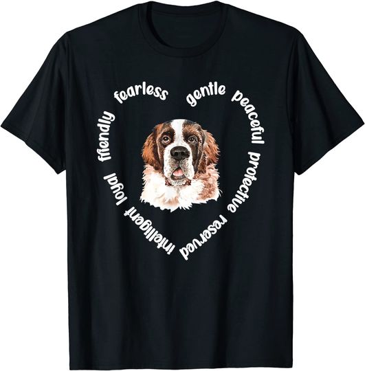 St Bernard Dog HeartT-Shirt