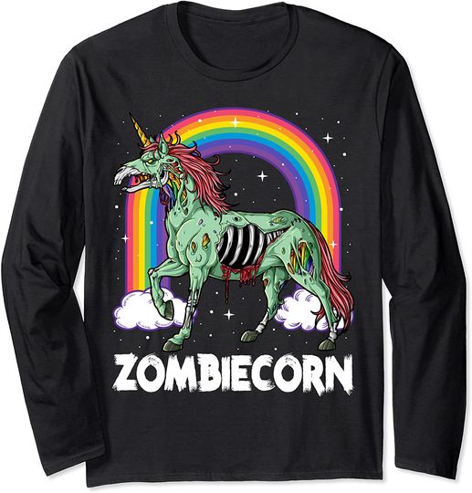 Zombiecorn Unicorn Halloween  Sweatshirt