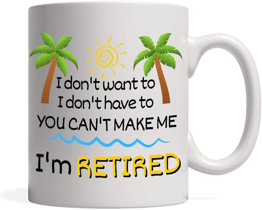 Funny Colorful I’m Retired Coffee Mug
