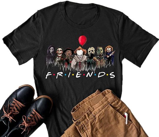 Friends Horror Movie Characters T-Shirt