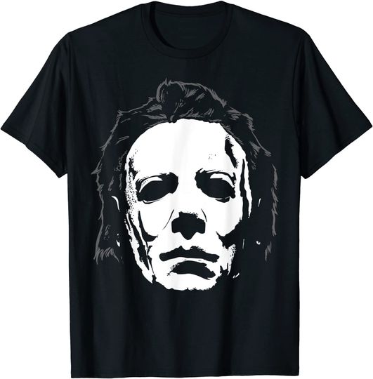 Halloween Michael Myers Mask Big Face T-Shirt