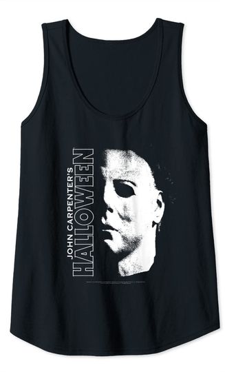 Halloween Michael Myers Large Face Tank Top