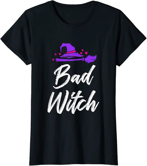 Bad Witch Halloween Witches Witchcraft Trick Or Treat Gift T-Shirt