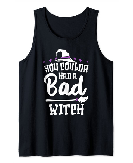 You Coulda Had A Bad Witch Costume Halloween Tank Top