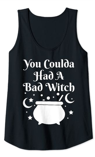 You Coulda Had A Bad Witch Halloween Tank Top
