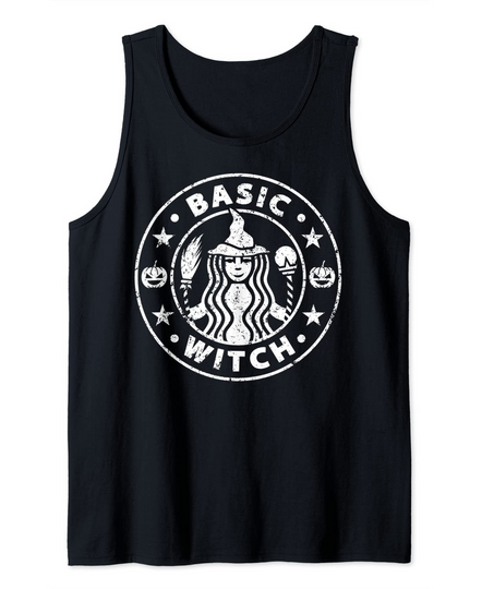 Basic Witch Vintage Retro Style Halloween Gift Tank Top