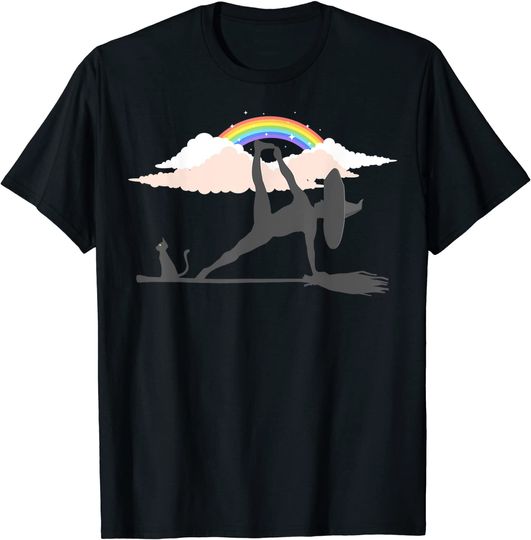 LGBT Yoga Pride Witch Hippie Rainbow Halloween T-Shirt