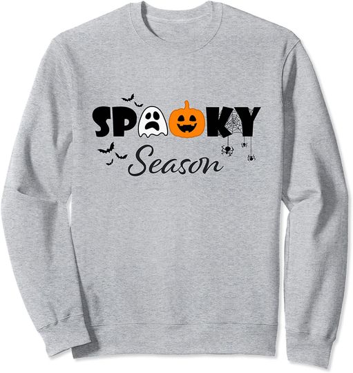 Spooky Season  Adorable Halloween Symbol Icons Sweatshirt