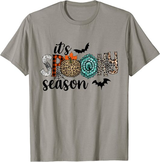 It's Spooky Season Leopard Halloween T-Shirt