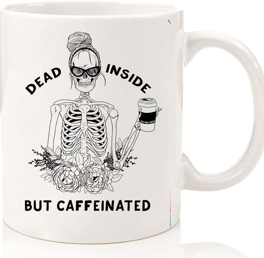 Dead Inside But Caffeinated Mug