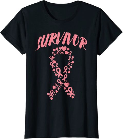 Survivor Pink Ribbon Won Breast Cancer Awareness Women T-Shirt