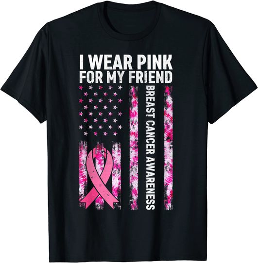 Breast Cancer Awareness I Wears Pink For My Friend Costume T-Shirt