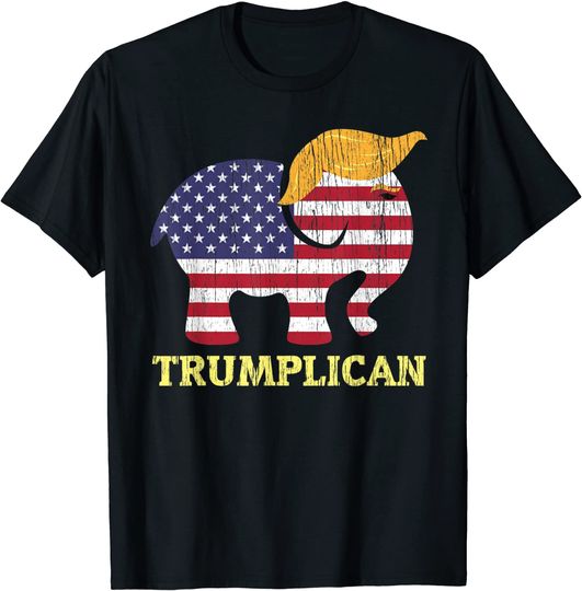 Trumplican Elephant Trump Hair 2020 Election Republican T-Shirt