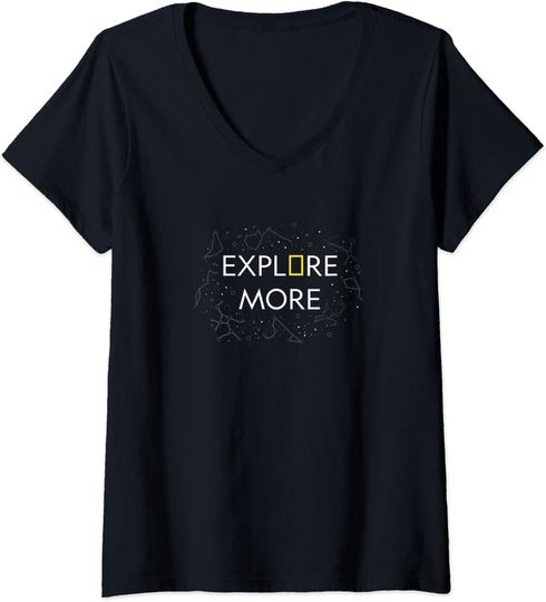 National Geographic- Explore More Constellations V-Neck T-Shirt