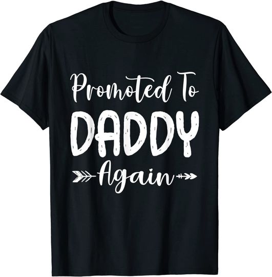 Vintage Promoted To Daddy Fathers Day For New Dad Grandpa T-Shirt