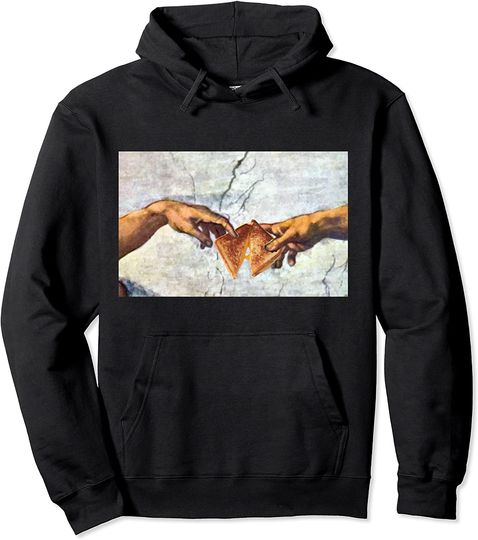 The Creation Of Adam Grilled Cheese Pullover Hoodie