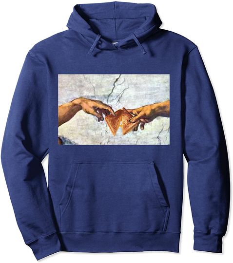 The Creation Of Adam Grilled Cheese Pullover Hoodie